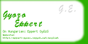 gyozo eppert business card