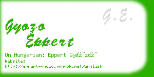 gyozo eppert business card